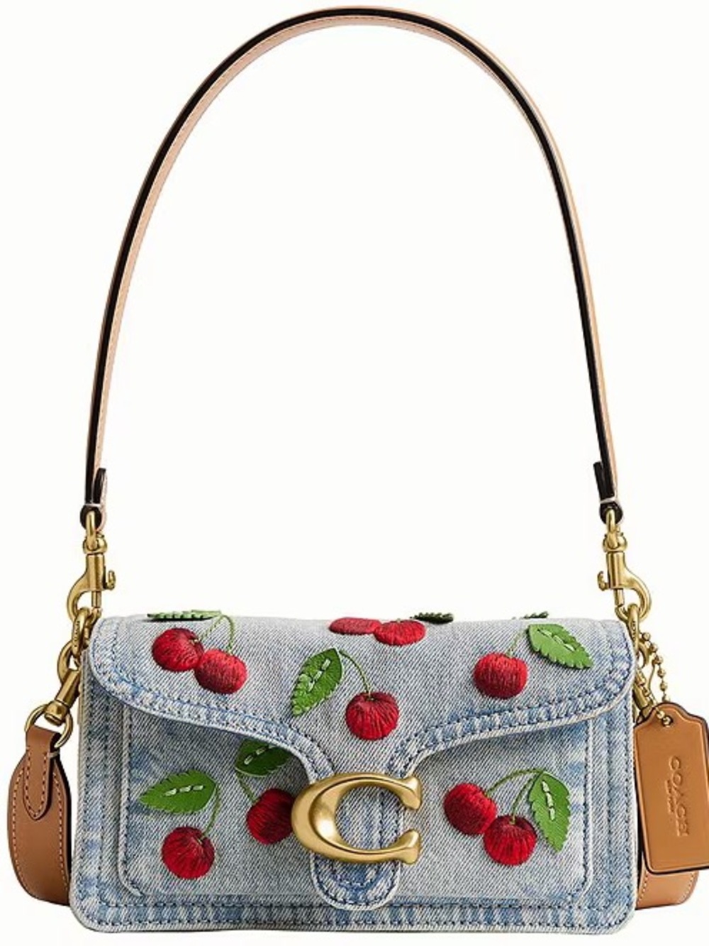 Coming soon. New coach cherry denim tabby 20